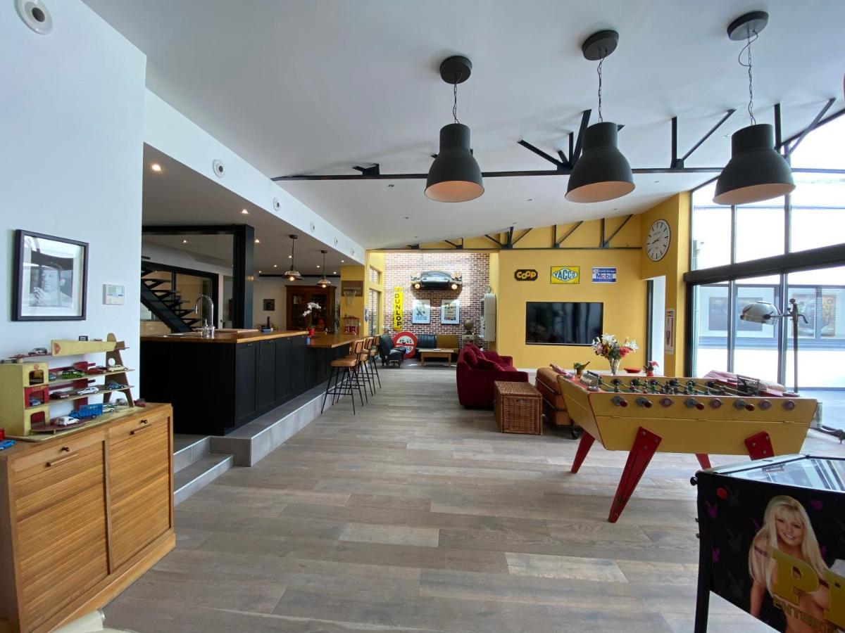 Loft Spa Reims-Fr 250M2 Privatifs, Piscine Interieure Chauffee, Spa Et Parking Ngoại thất bức ảnh
