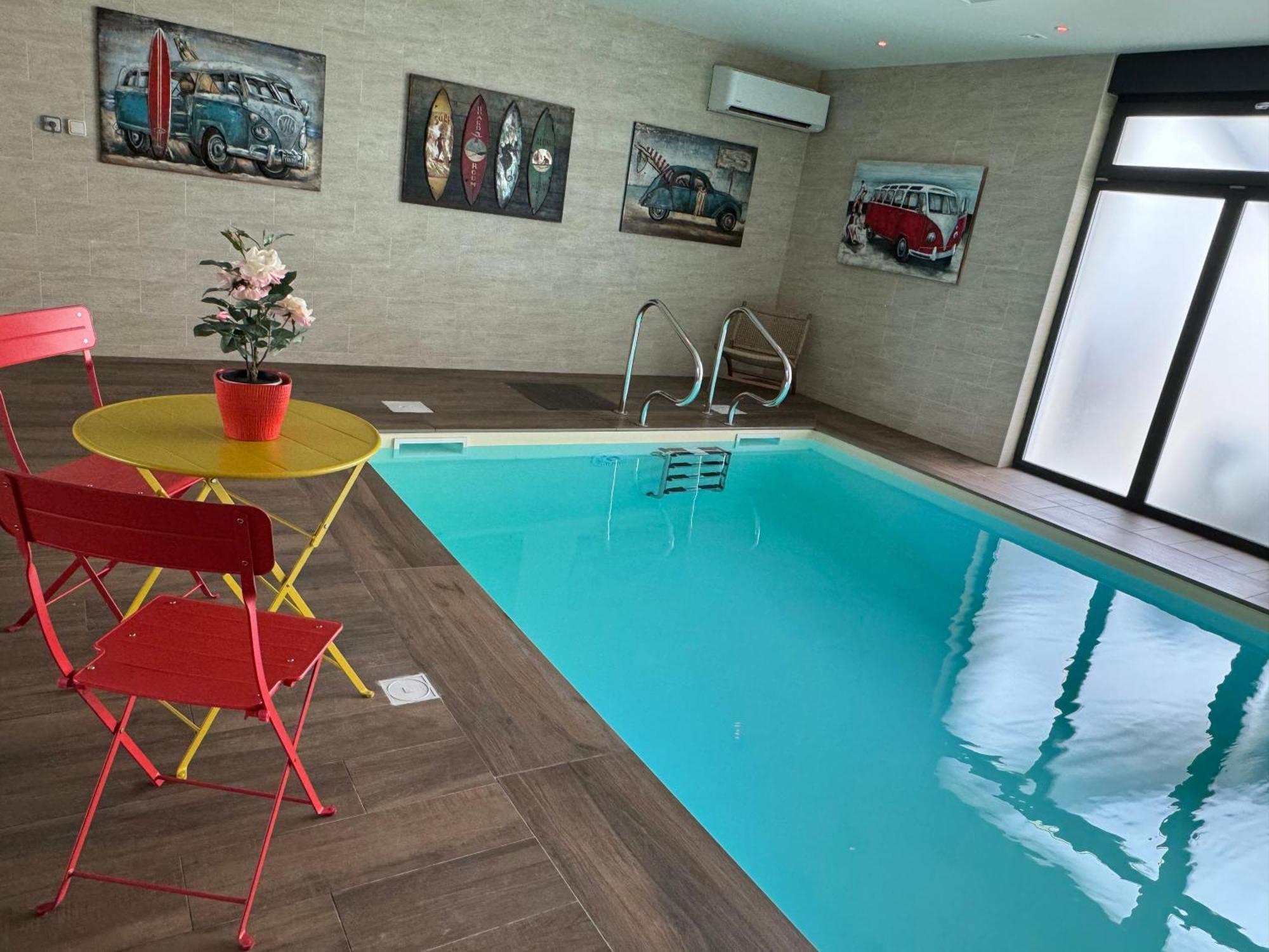 Loft Spa Reims-Fr 250M2 Privatifs, Piscine Interieure Chauffee, Spa Et Parking Ngoại thất bức ảnh